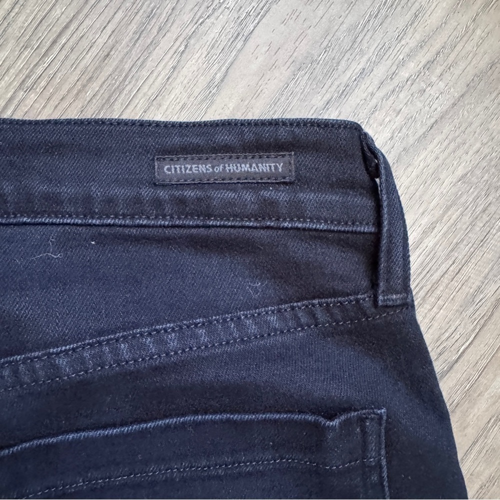 Citizens of Humanity Carlton Ankle Straight Black Jeans Sz 26 - Picture 12 of 13